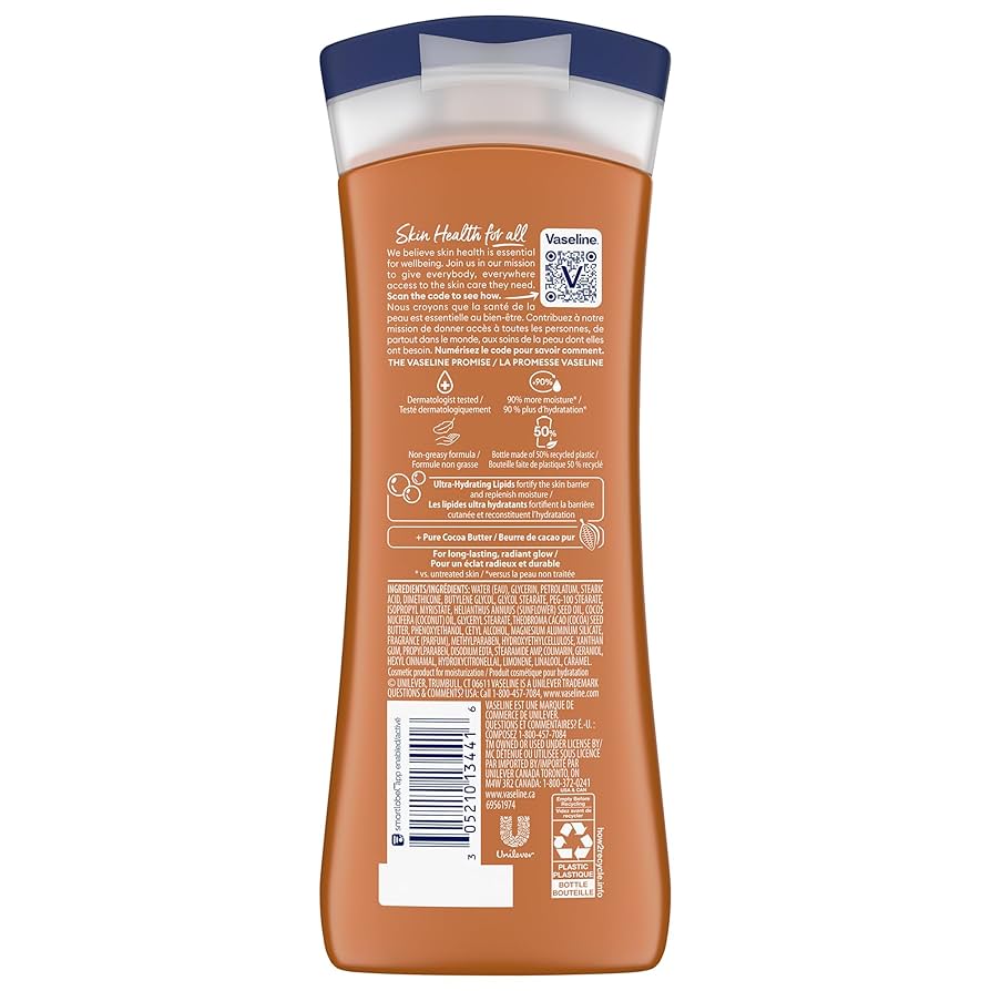 Amazon | Vaseline Essential Moisture Lotion Cocoa Radiant